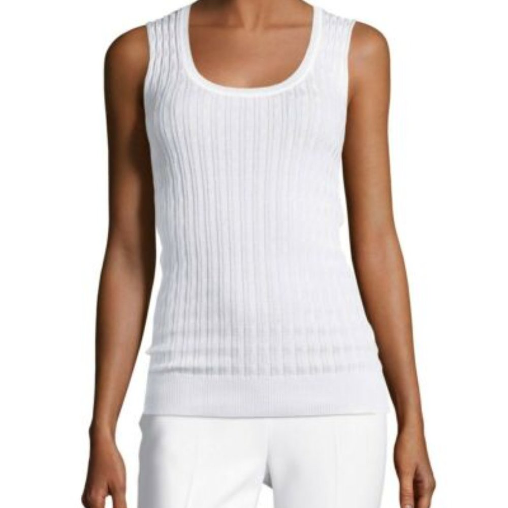 Missoni Knit Tank Top White